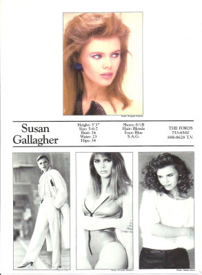 Ford Models page on Susan Gallagher