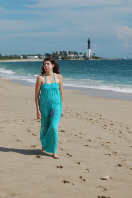 Skyel Bella on the beach