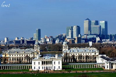 London's view  from Greenwich park  
