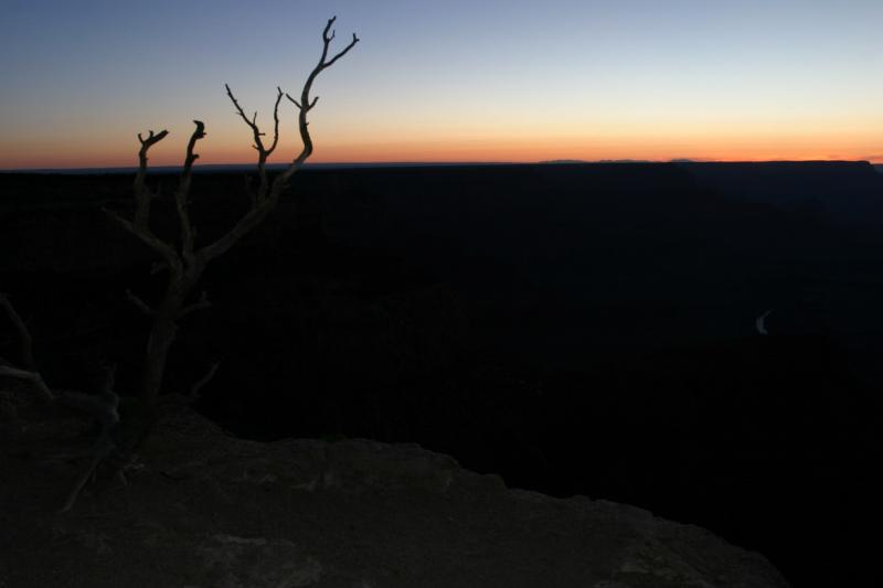 grand canyon sunset horizon