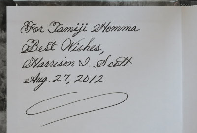 Autograph by Harrison Irving Scott