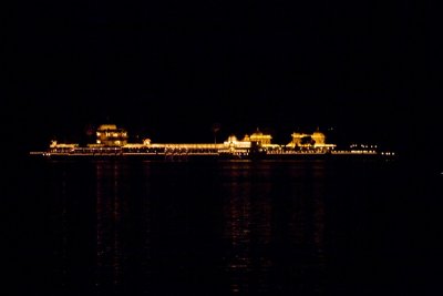 Okay but so I didn't have a tripod. The floating palace at night.