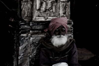 In Udaipur, a holy man came up to me and said, I am holy man, give me money.