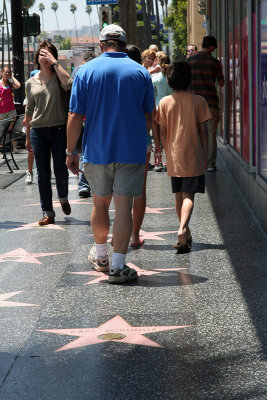 IMG_4864 Walking on the Hollywood stars