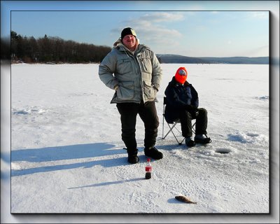 Ice Fishing On Lake Wallenpaupack