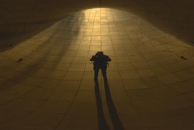 Under the Bean at Sunrise