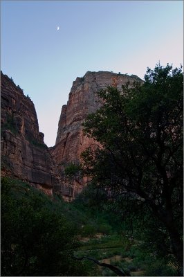 Moonrise Over Angels Landing