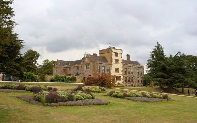 Canons Ashby on a cloudy day