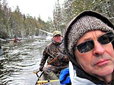 Ausable Canoeing -- Bill ,self portrait .jpg
