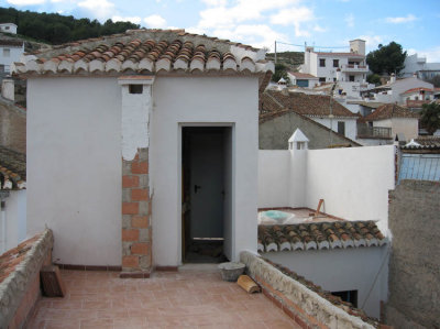 roof terrace, view to north from south part, Dec 2007