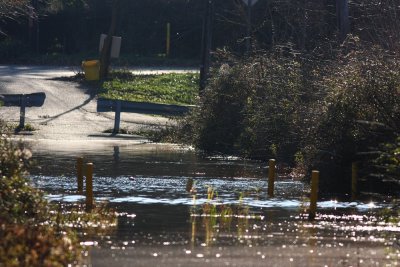 Flooded road