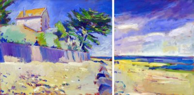 Ile de R Diptych, June 2011