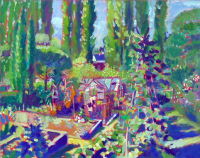 Kitchen Garden with Poplars