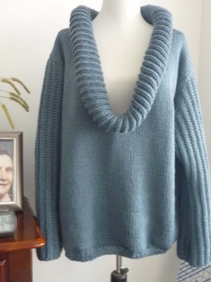 #181 Cadet Blue Wool Sweater