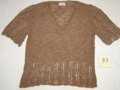 #93 coffee brown cotton/acrylic summer sweater