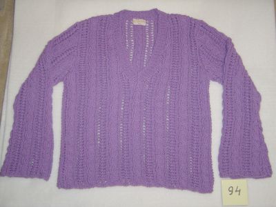 #94 Lilac cable cotton sweater