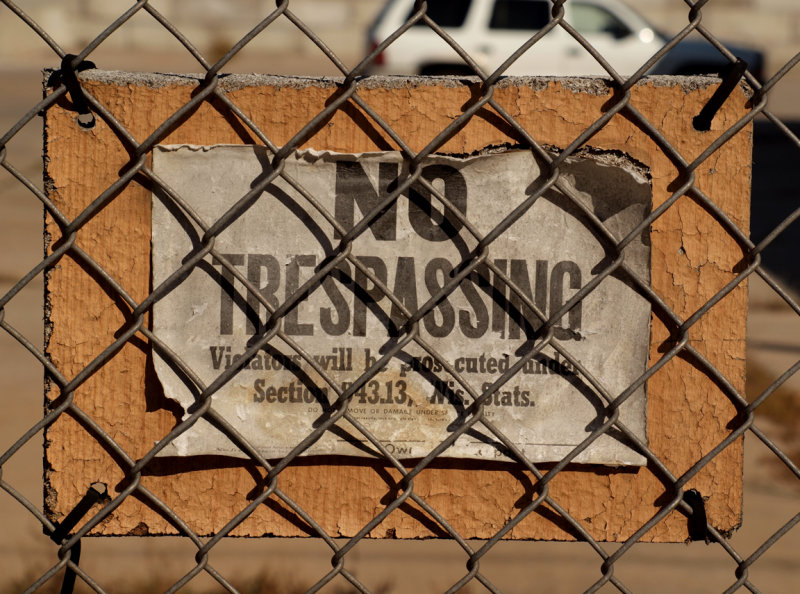 No Trespassing