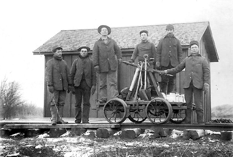 Handcar And Crew