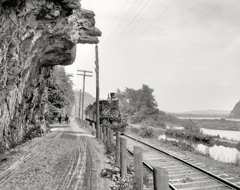 Hanging rock on the Susquehanna near DanvillePA...1901