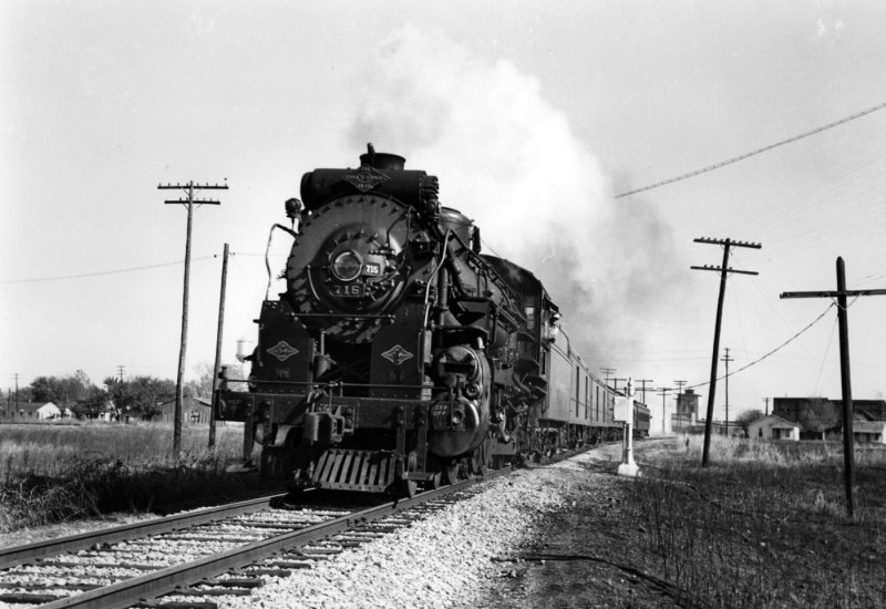 Engine 715, a Pacific type 4-6-2 locomotive...Paris,Texas