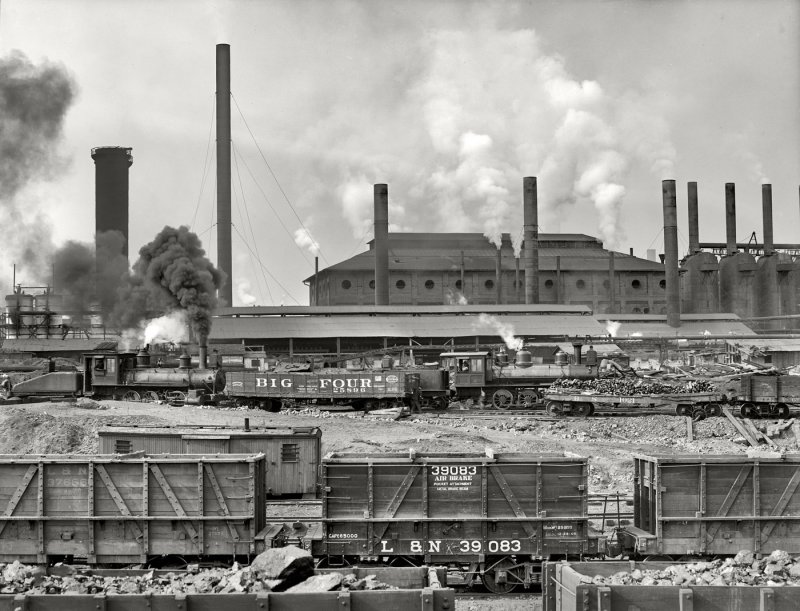 Ensley Alabama 1906...Tennessee Coal, Iron & Railroad Company's furnaces