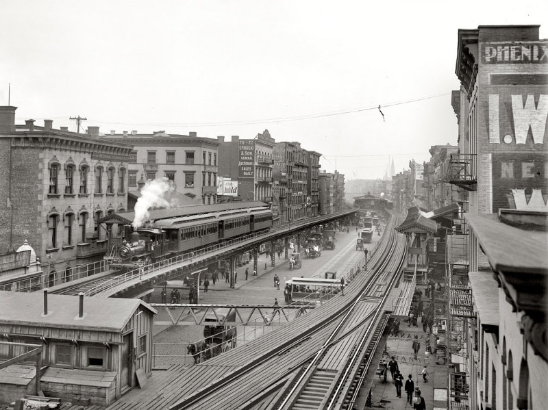 New York, 1900...The Bowery Near Grand Street