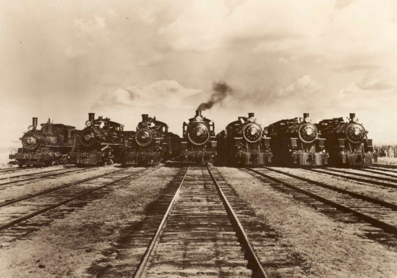 Seven Steam Locomotives