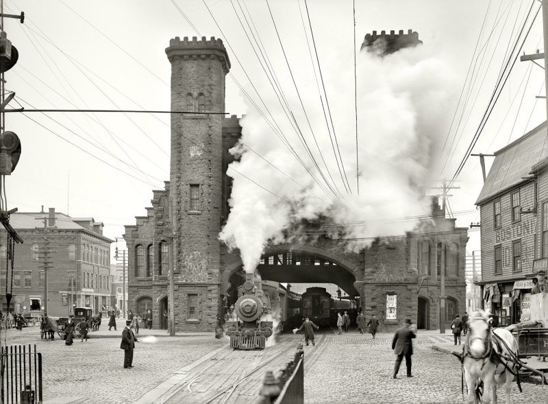 Salem Massachusetts, 1910...Boston and Maine Railroad Depot