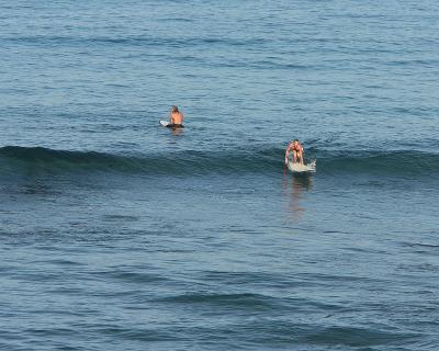 Morning surfers.