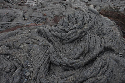 Twisted lava rope.