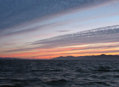 Sailing on SF Bay, June 2006.