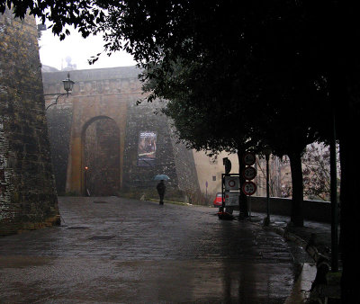 On viale Sangallo looking toward the Porta al Prato .. 5206cr2
