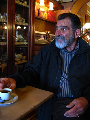 Our friend Vince (Joyce's husband) at Caffè Poliziano .. 5143