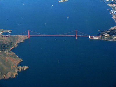 Over SF bay; The Golden Gate Bridge .. 2931