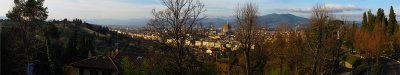 Firenze from San Miniato, a 180 degree panorama .. 4232-37a