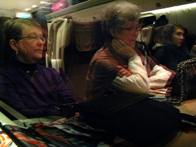 Margaret and fellow passenger enroute to Firenze .. 0448