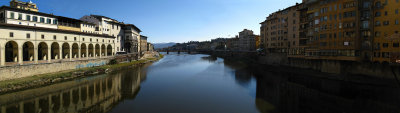 The river Arno: looking upstream from the Ponte Vecchio .. 0609-13
