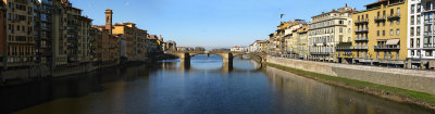 The river Arno: looking downstream from the Ponte Vecchio .. 0617-21