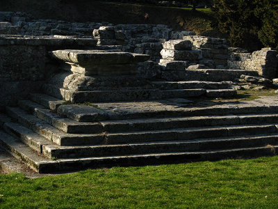 Etruscan ruins in the archeological  park .. 1313