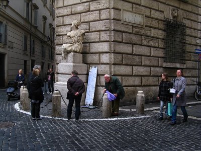Piazza di Pasquino and Pasquino ..  1543