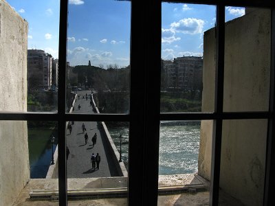 Ponte Milvio, view from the tower .. 1808