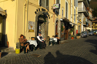 Relaxing in late afternoon in Nemi .. 1974