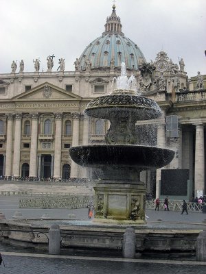  Piazza  San Pietro & La Basilica di San Pietro, fountain ( by Carlo Maderno) .. 3188