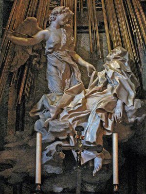 Chiesa di Santa Maria della Vittoria, L'Estasi di Santa Teresa, closeup .. 3249