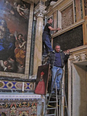 Chiesa di Santa Maria della Vittoria, restoring and replacing artwork  .. 3256