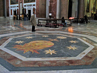 La Basilica di Santa Maria degli Angeli e dei Martiri, flooring ..  3298