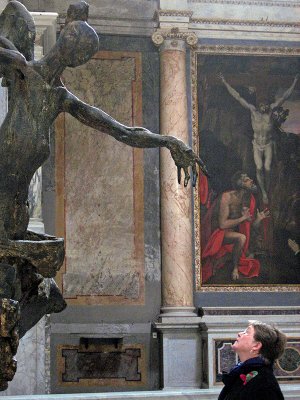 La Basilica di Santa Maria degli Angeli e dei Martiri, bronze angel sculpture .. 3305