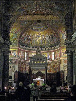 La Basilica di Santa Maria in Trastevere, chancel mosaics .. 3412