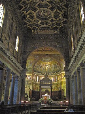 La Basilica di Santa Maria in Trastevere, ceiling and apse .. 3415
