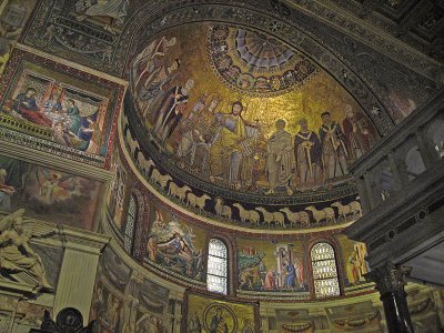 La Basilica di Santa Maria in Trastevere, apse and Cavallini mosaics .. 3420